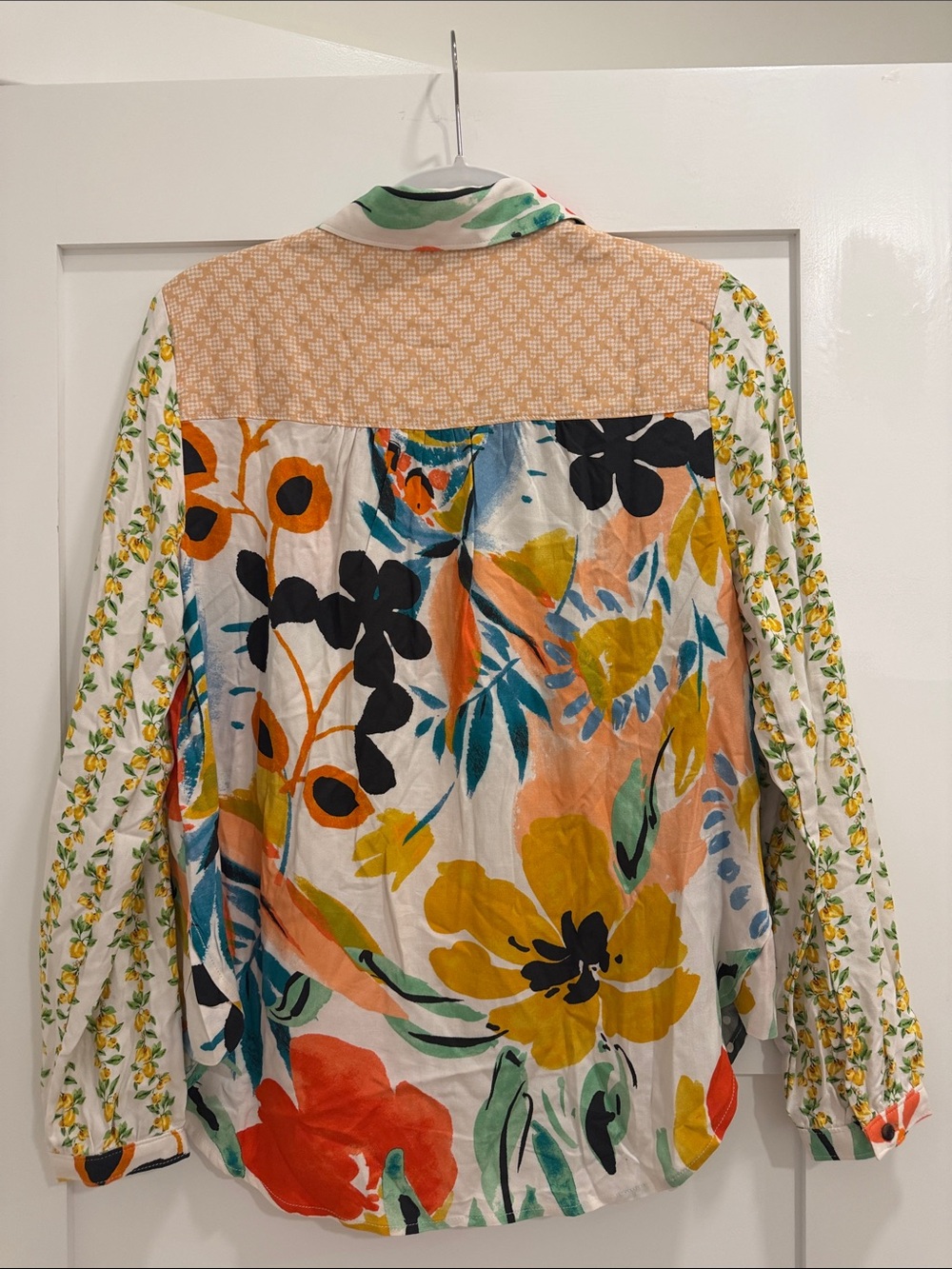 Maeve Multicolor Floral & Abstract Print Anthropologie Blouse - Picture 5 of 5
